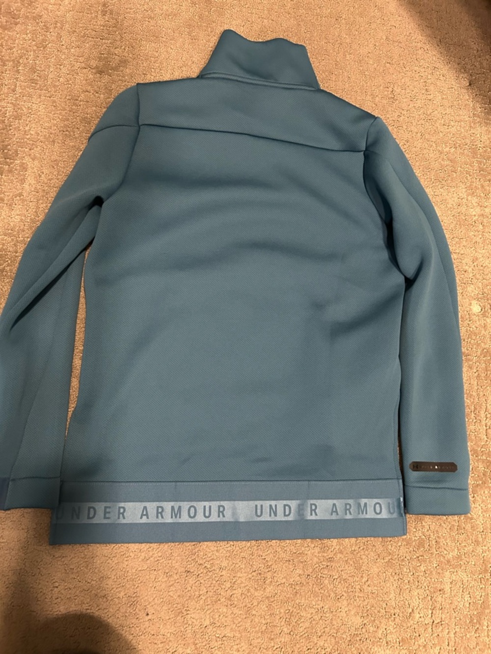 Under Armour Women's Slate Blue Funnel Neck Pullover - Picture 3 of 3